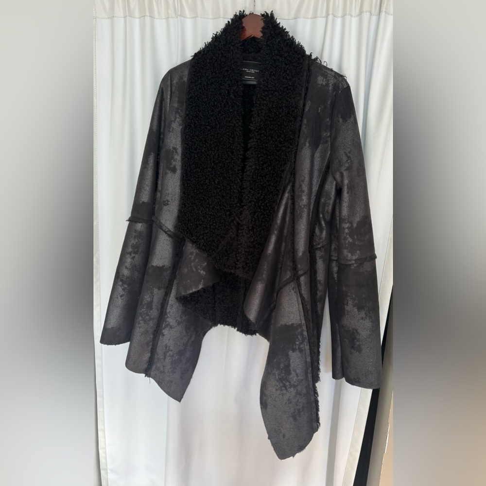 Black Sherpa Carapace Coat
